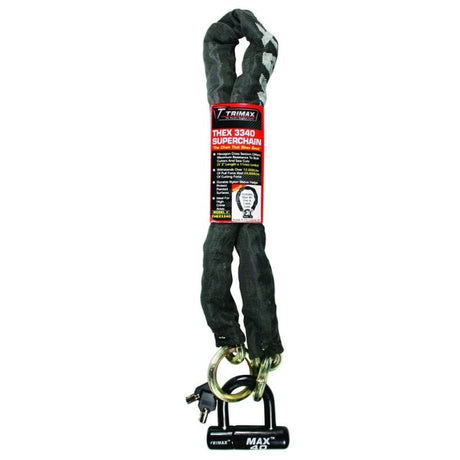 Trimax Locks Qualifies for Free Shipping Trimax Locks Combo Set 3'-3" x 12mm + Max40 #THEX3340