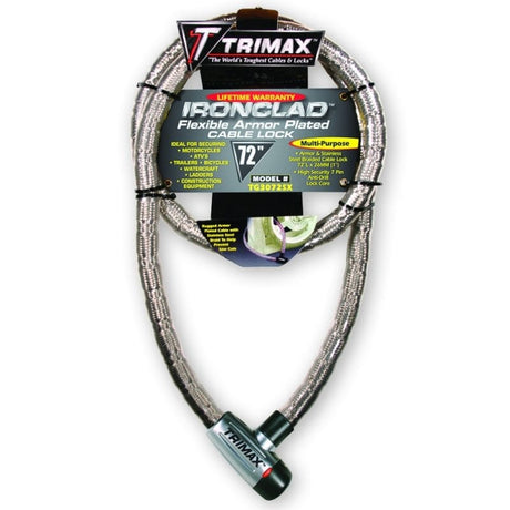 Trimax Locks Qualifies for Free Shipping Trimax Locks Locking Cable 72" Long x 26mm #TG3072SX