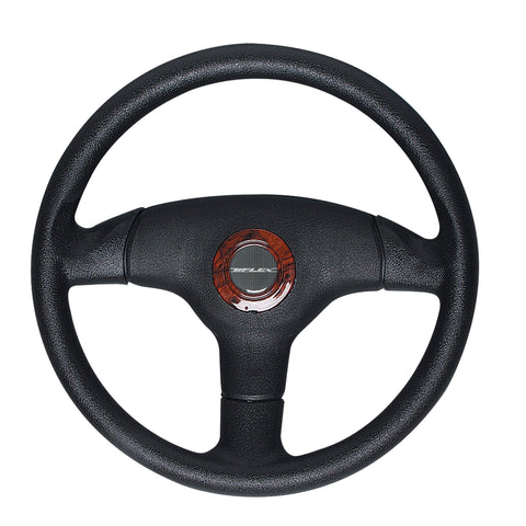 Uflex Antigua Steering Wheel Black with Burlewood #V60BRC