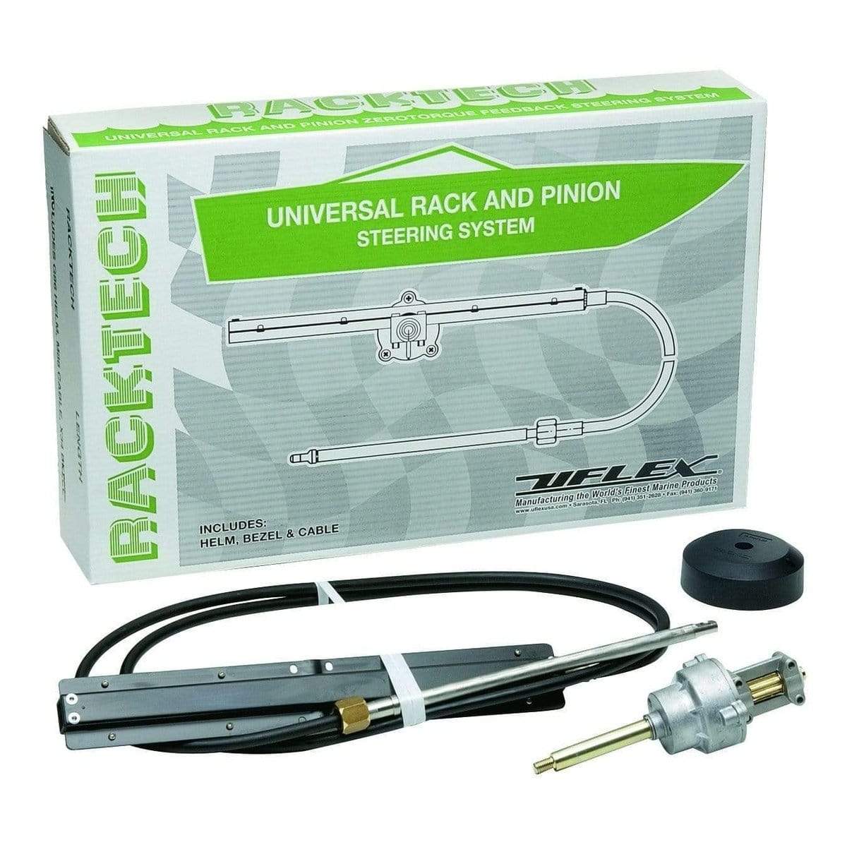 Uflex USA Qualifies for Free Shipping Uflex Rack and Pinion Steering Kit with 17' Cable #RACKTECH17