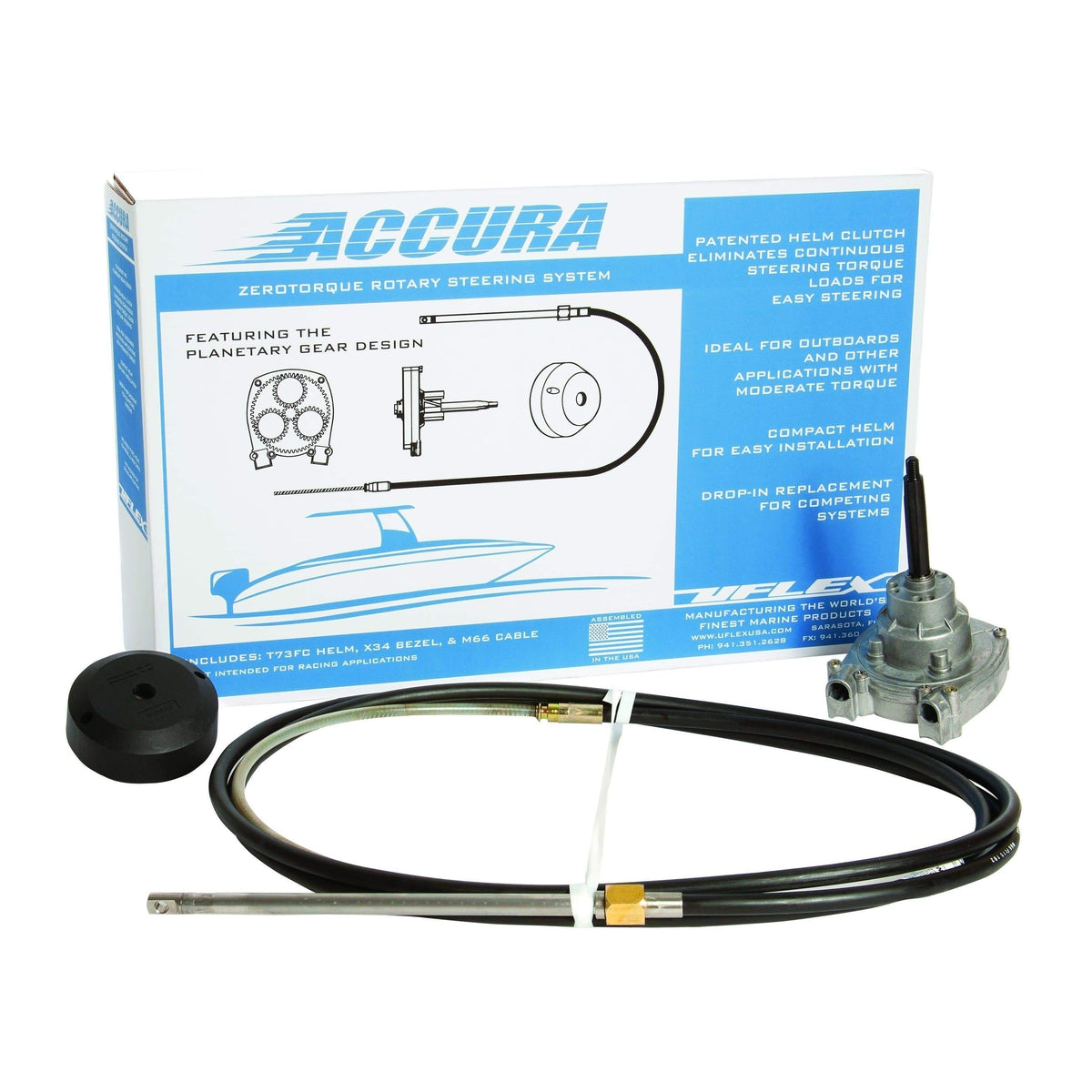 Uflex USA Qualifies for Free Shipping Uflex Rotary Steering Package 10' #ACCURA10