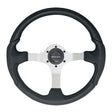 Uflex USA Qualifies for Free Shipping Uflex USA Black Grip 3 Spoke Silver #NISIDA-B/S