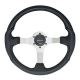 Uflex USA Qualifies for Free Shipping Uflex USA Black Grip 3 Spoke Silver #NISIDA-B/S