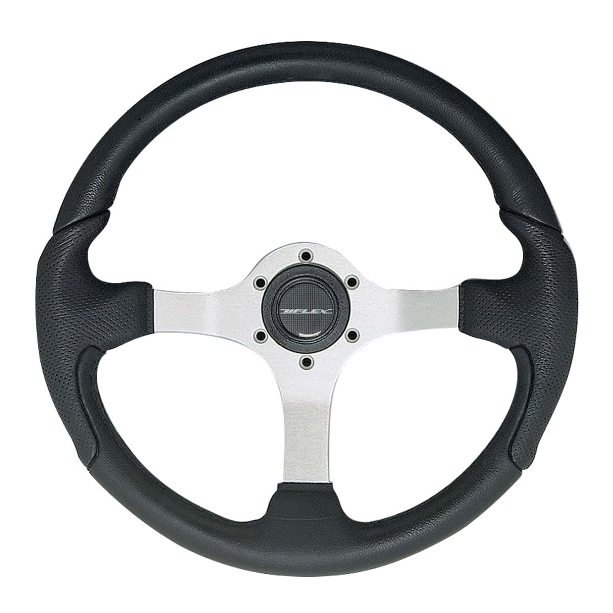 Uflex USA Qualifies for Free Shipping Uflex USA Black Grip 3 Spoke Silver #NISIDA-B/S