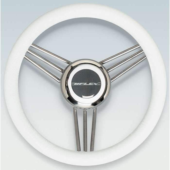 Uflex USA Not Qualified for Free Shipping Uflex White EQ 3-Spoke Steering Wheel #V25W