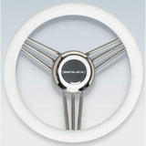 Uflex USA Not Qualified for Free Shipping Uflex White EQ 3-Spoke Steering Wheel #V25W
