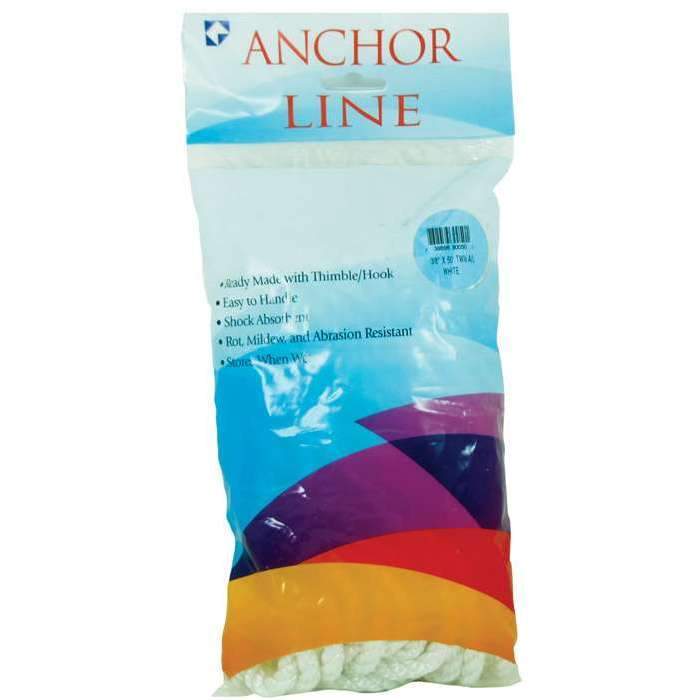 Unicord Qualifies for Free Shipping Unicord 3/8" x 50' White Anchor Line #300501