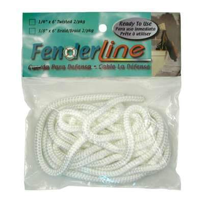 Unicord Qualifies for Free Shipping Unicord White Fender Line 1/4" x 6' #444878
