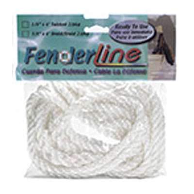 Unicord Qualifies for Free Shipping Unicord White Fender Line 1/4" x 6' #601141