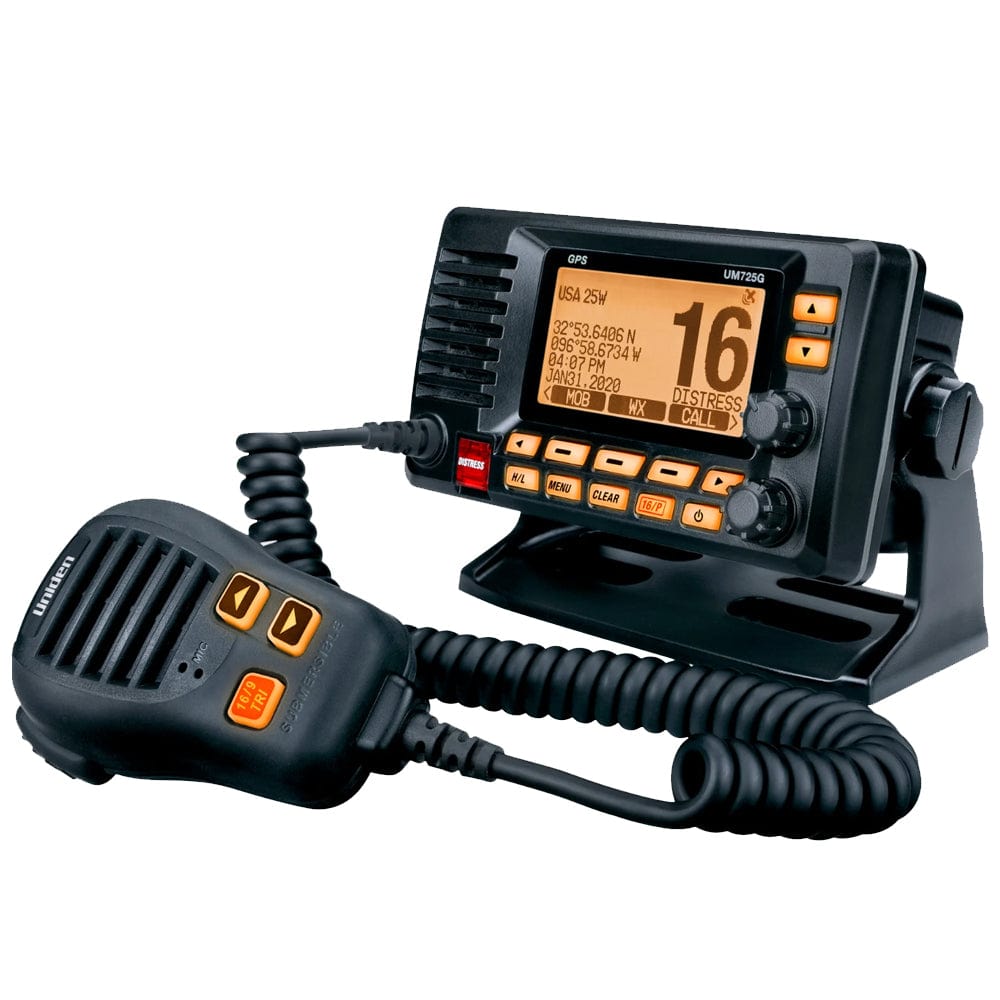 Uniden Qualifies for Free Shipping Uniden UM725 Black Fixed Mount Marine VHF Radio With Gps #UM725GBK