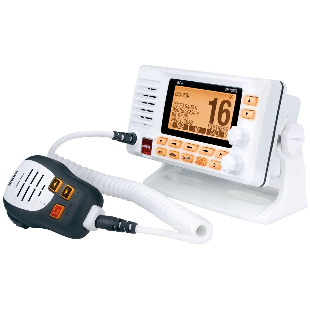Uniden Qualifies for Free Shipping Uniden UM725GBT White VHF #UM725GBT