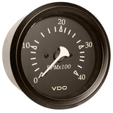 VDO Qualifies for Free Shipping VDO Allentare Black 4000 RPM 3-3/8" 85mm Diesel Tachometer #333-11797