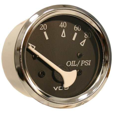 VDO Qualifies for Free Shipping VDO Allentare Black 80 PSI Oil Pressure Gauge #350-11272