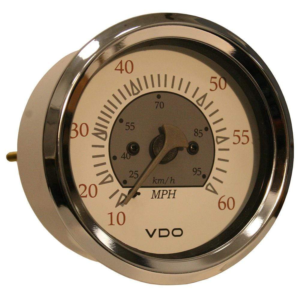 VDO Qualifies for Free Shipping VDO Allentare White/Grey 60 MPH 3-3/8" 85mm Pitot #260-13291