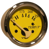 VDO Qualifies for Free Shipping VDO Allentare Yellow/Blue 250 F Water Temperature Gauge #310-14760