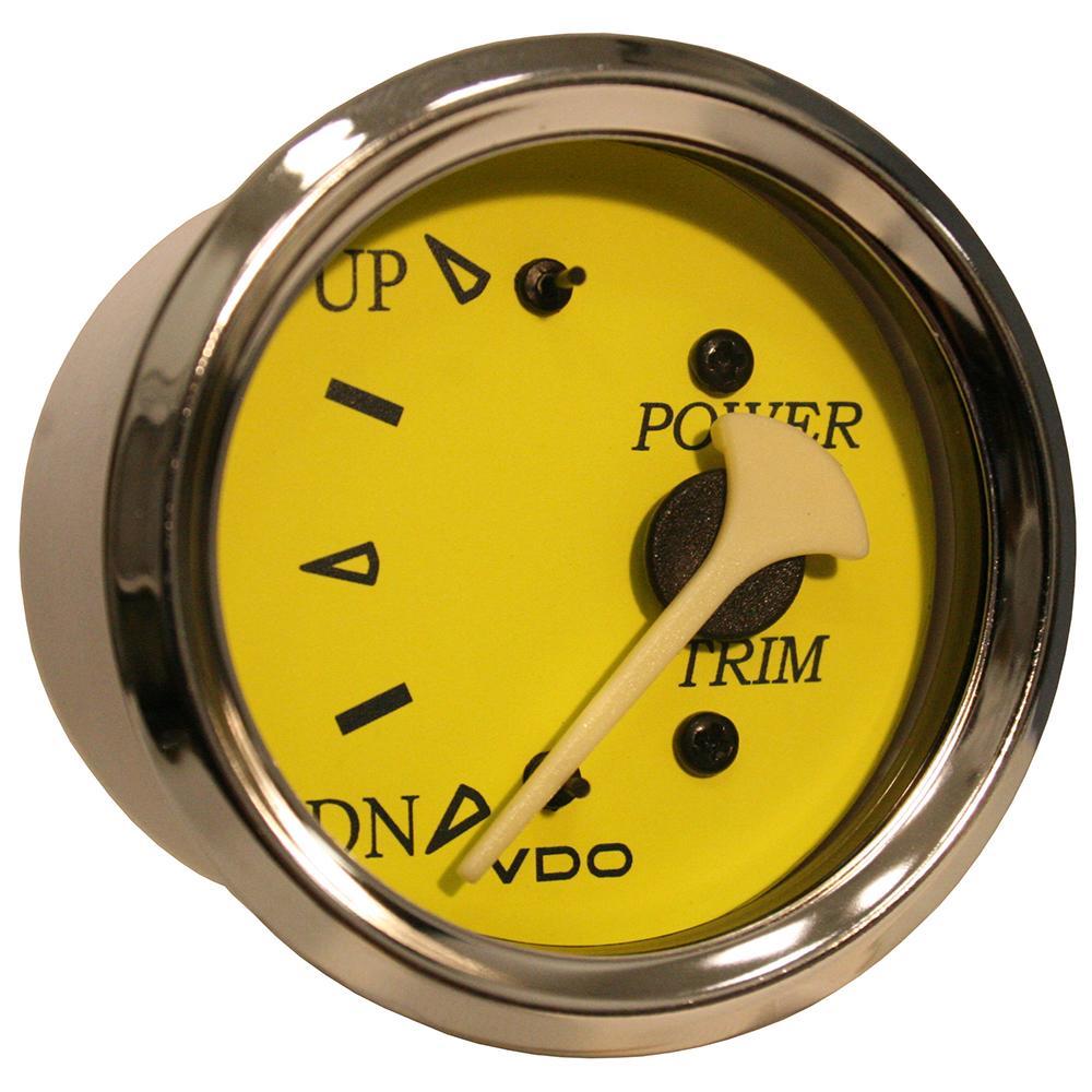 VDO Qualifies for Free Shipping VDO Allentare Yellow/Blue Trim Gauge for Evinrude/ #382-14763