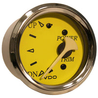 VDO Qualifies for Free Shipping VDO Allentare Yellow/Blue Trim Gauge for Evinrude/ #382-14763