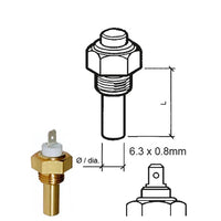 VDO Marine Coolant Temp Sensor Single Pole Spade #323-801-001-007N