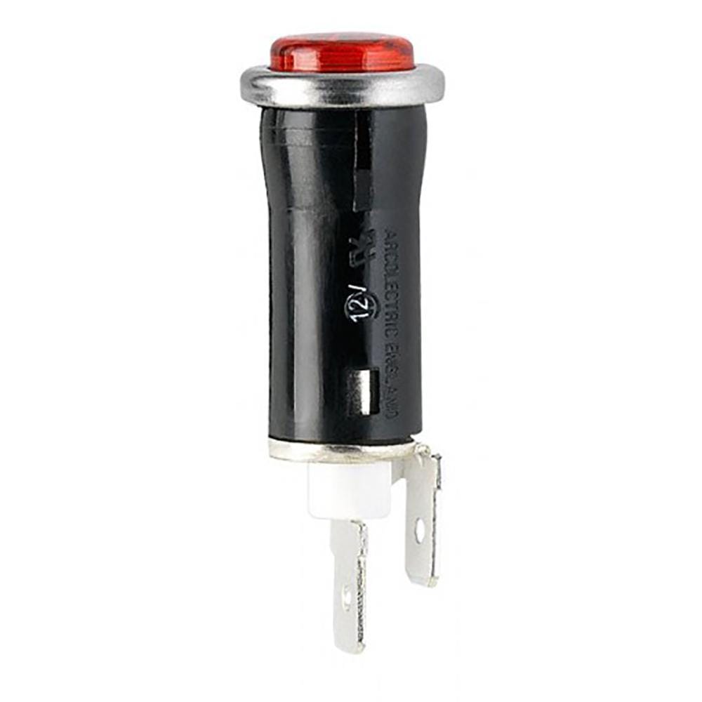 VDO Qualifies for Free Shipping VDO Red Snap-In Panel Mount Light 12v #600-844