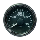 VDO Qualifies for Free Shipping VDO SingleViu 2-1/16" Exhaust Gas Gauge 2000-Degree F #A2C3833040030