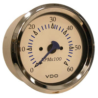 VDO Qualifies for Free Shipping VDO Tach Gauge 85mm 4k RPM Mag Allentare White #333-10910