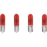 VDO Qualifies for Free Shipping VDO Type D Wedge Based Peanut Bulb Red 24v 1.2w 4-pk #600-822