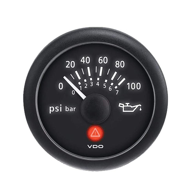 VDO Qualifies for Free Shipping VDO Viewline 2-1/16" Onyx Oil Pressure Gauge 0-100 PSI #A2C53413154-S