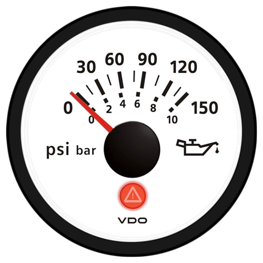 VDO Qualifies for Free Shipping VDO Viewline Ivory 150 PSI Oil Pressure Gauge 12/24v #A2C53413312-S