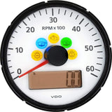 VDO Qualifies for Free Shipping VDO Viewline Ivory 6000 RPM 3-3/8" 85mm Marine Tach #A2C32562100-S