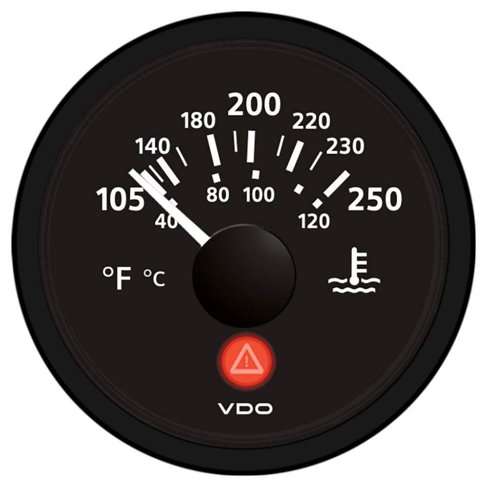 VDO Qualifies for Free Shipping VDO Viewline Onyx 250 F Water Temperature Gauge 12/24v #A2C53413386-S