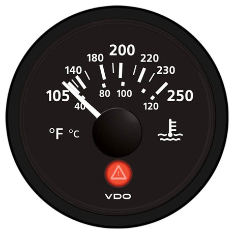 VDO Qualifies for Free Shipping VDO Viewline Onyx 250 F Water Temperature Gauge 12/24v #A2C53413386-S