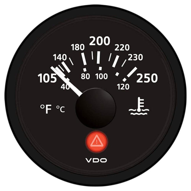 VDO Qualifies for Free Shipping VDO Viewline Onyx 250 F Water Temperature Gauge 12/24v #A2C53413386-S