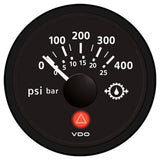 VDO Viewline Onyx 400 PSI Gear Pressure Gauge 12/24v #A2C53417222-S