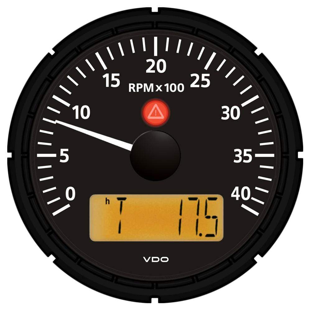 VDO Qualifies for Free Shipping VDO Viewline Onyx 4000 RPM 3-3/8" 85mm Tachometer #A2C53194863-S