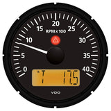 VDO Qualifies for Free Shipping VDO Viewline Onyx 4000 RPM 3-3/8" 85mm Tachometer #A2C53194863-S