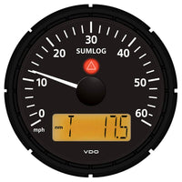 VDO Qualifies for Free Shipping VDO Viewline Onyx 60 MPH Sumlog Speed/Depth/Temp 3-3/8