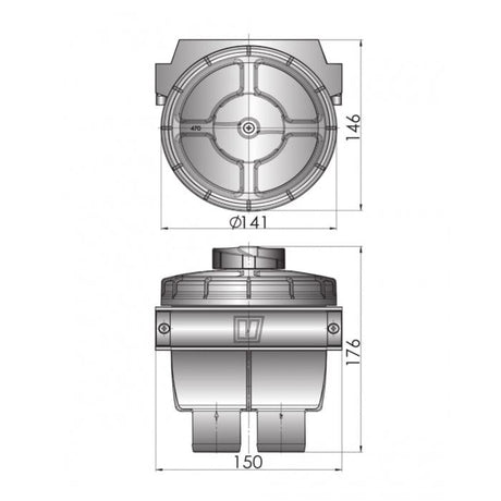 Vetus Qualifies for Free Shipping Vetus Cooling Water Strainer Type 470 13mm #FTR470/13