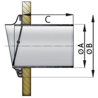 Vetus Qualifies for Free Shipping Vetus SS Transom Exhaust #TRC90SV