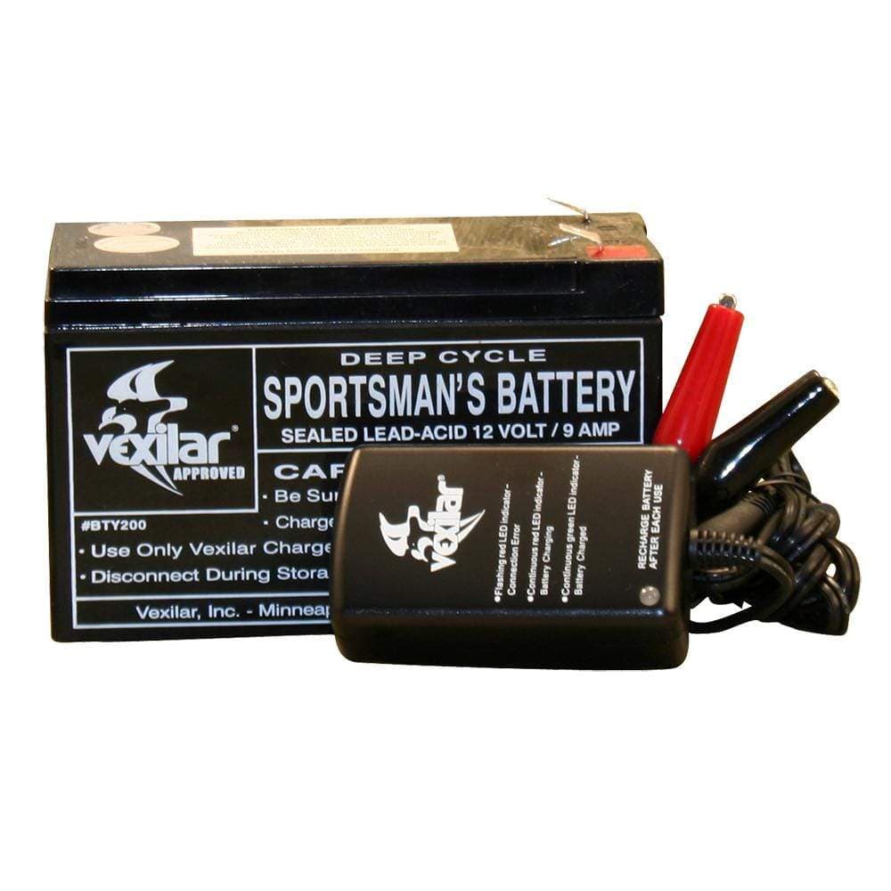 Vexilar Qualifies for Free Shipping Vexilar V-120 Battery and Charger #V-120