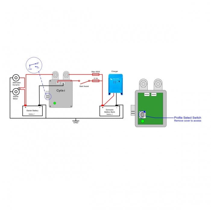 Victron Energy Qualifies for Free Shipping Victron Energy Cyrix-1 12/24v 400a Intelligent Combiner #CYR010400000