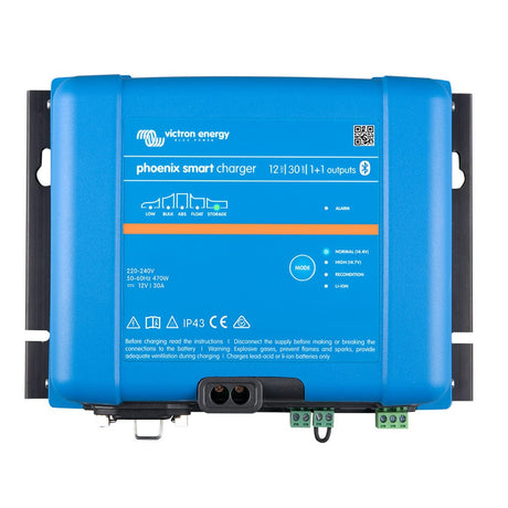 Victron Energy Qualifies for Free Shipping Victron Phoenix Smart IP43 Charger 12/30 (1+1) 120-240vac #PSC123051095