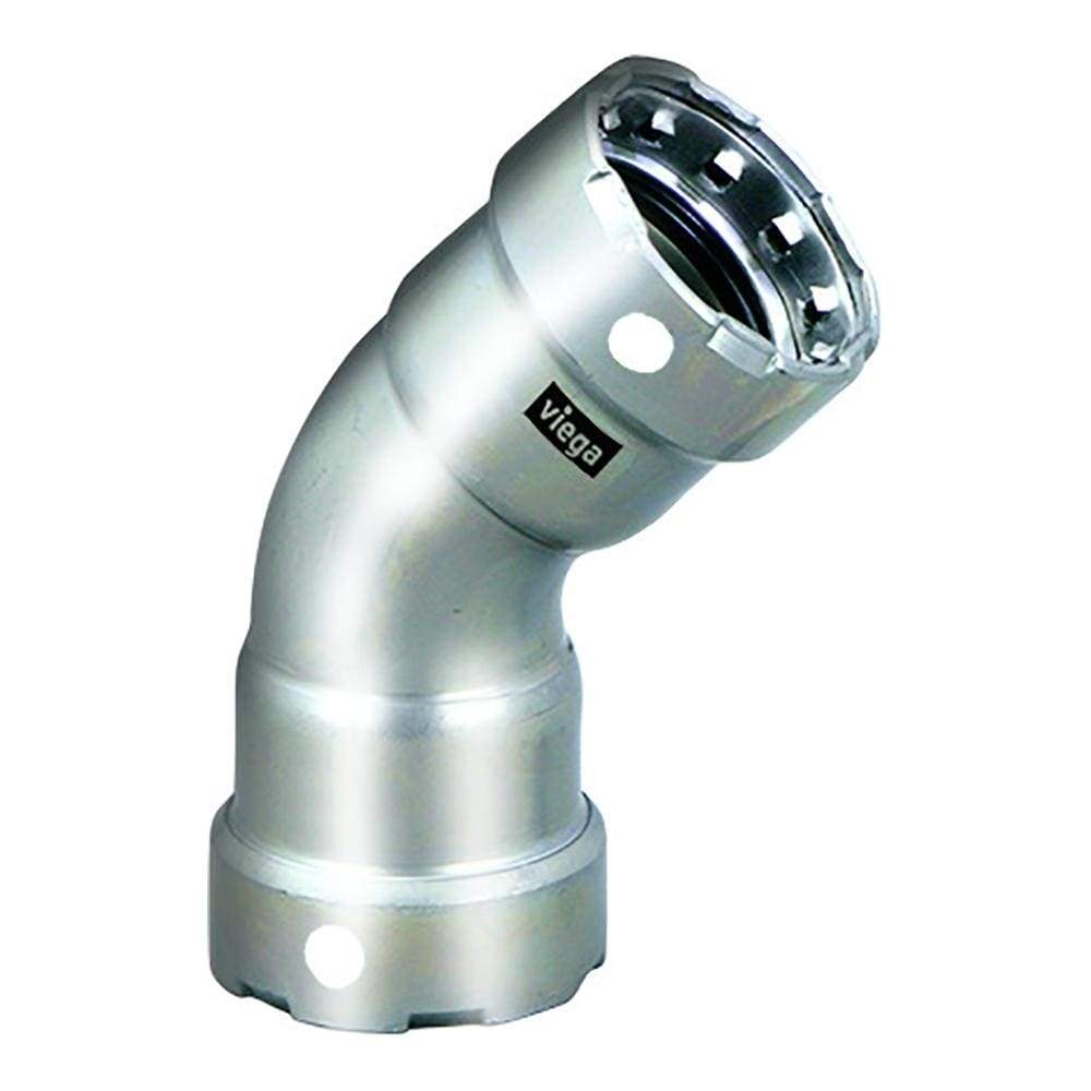 Viega MegaPress 1-1/2" 45-Degree Stainless 304 Elbow #95070