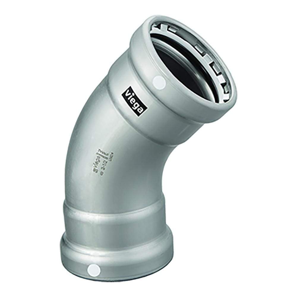 Viega MegaPress XL 4" 45-Degree Carbon Steel Elbow #26540