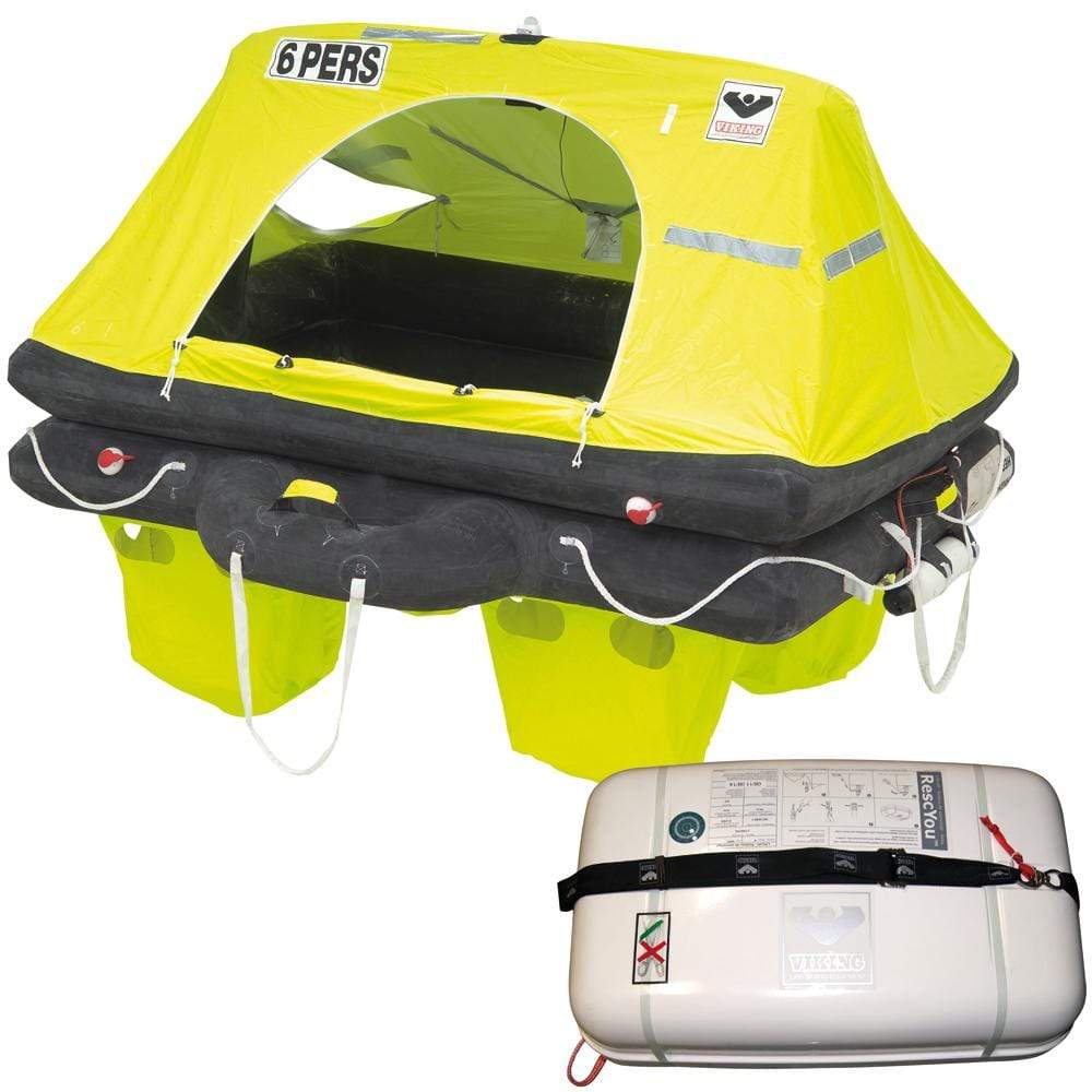 VIKING Truck Freight - Not Qualified for Free Shipping VIKING RescYou Liferaft 4-Person Container Offshore Pack #L004U00741AME