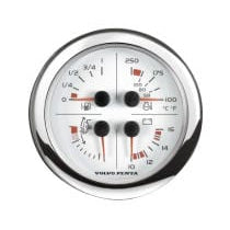 Volvo Penta Qualifies for Free Shipping Volvo Penta 4-In-1 Gauge White 5" #3885214