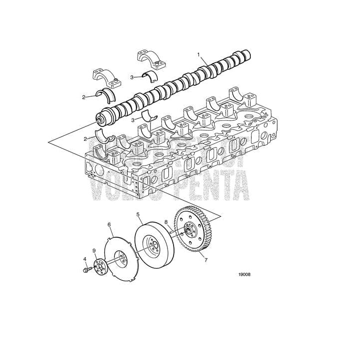 Volvo Penta Truck Freight - Not Qualified for Free Shipping Volvo Penta Camshaft #20576909