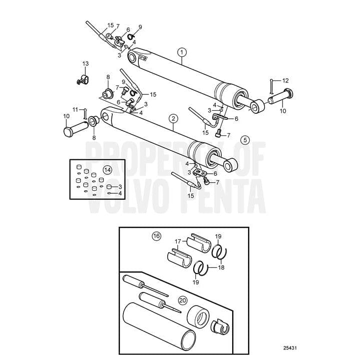 Volvo Penta Qualifies for Free Shipping Volvo Penta Clevis Pin #3841003