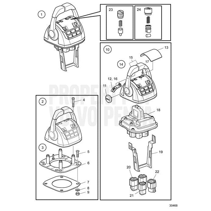 Volvo Penta Qualifies for Free Shipping Volvo Penta Control Lever #23062596