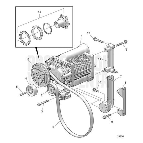 Volvo Penta Qualifies for Free Shipping Volvo Penta Diesel Belt Tensioner #22171036