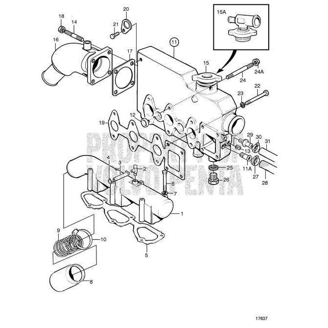 Volvo Penta Qualifies for Free Shipping Volvo Penta Diesel Manifold Gasket #3580512